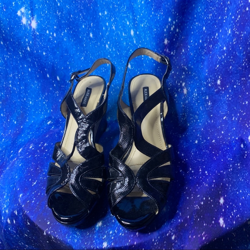 Alex Marie- Patent Leather Wedges size 8